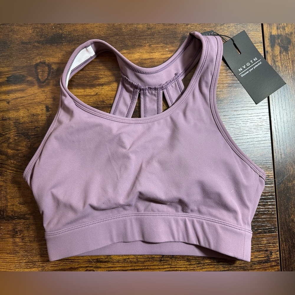 NVGTN Women's Size Small Trio Sports Bra Strappy Racer Back Athleisure NWT